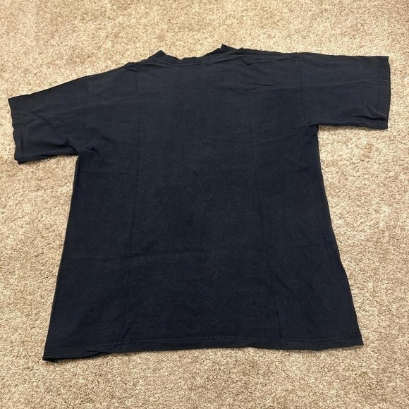 90s Vintage Logo 7 Michigan Wolverines T-Shirt | Navy | Size XL (Fits Large) - Picture 4 of 6